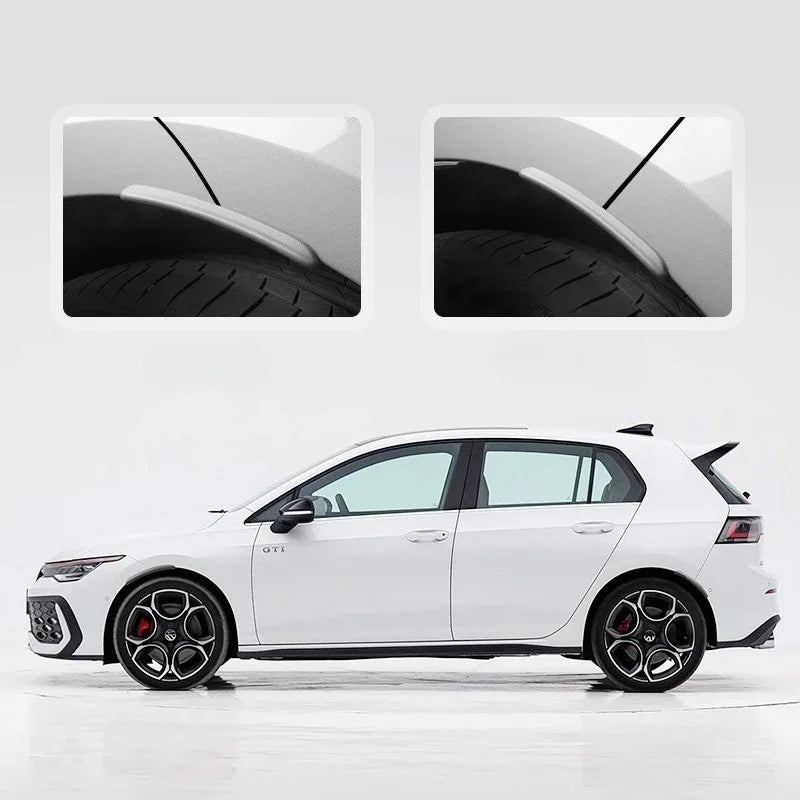 Car Accessories Popular  A Set Sut for Mud Flaps Arch Wheel Eyebrow Lips Strips Sticker Trim for Golf 8 Car Fender Flares