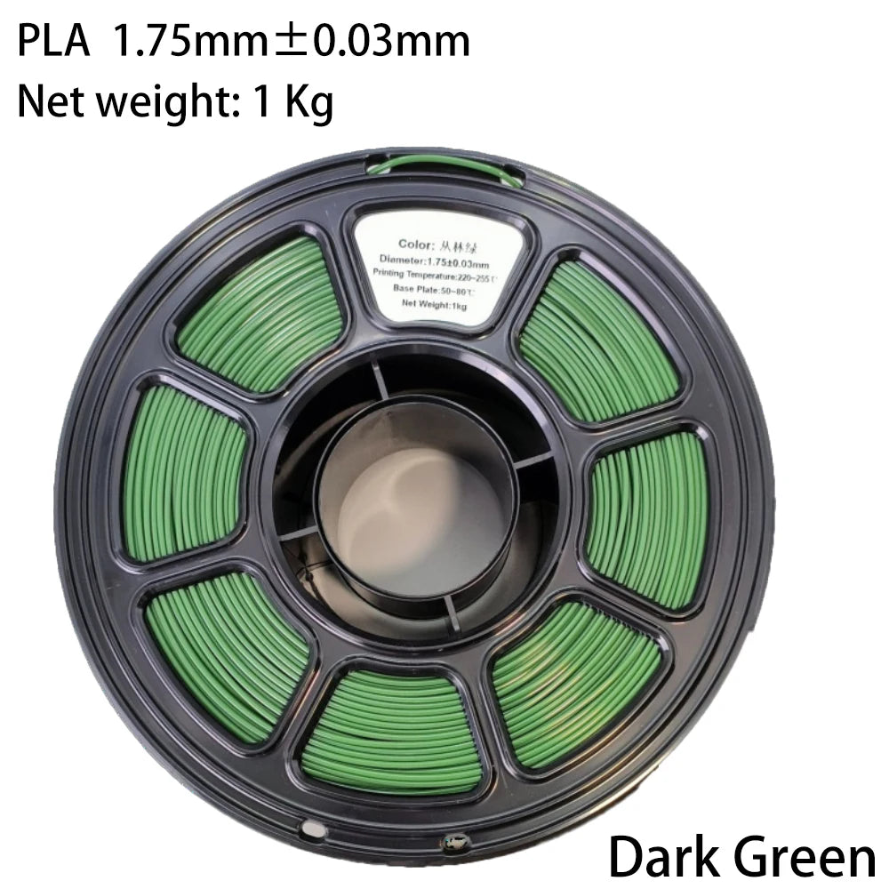 PLA/PETG Colorful 3D Filament Net Weight 1KG High Speed 3D Printer Filament High Flow Speed 3D Printing Mateial Pla 3D Printer