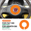 Italian Top Suede Sticker For Fiat 500 2008-15 For Abarth 595 2012-15 steering wheel button frame turn fur interior Accessories