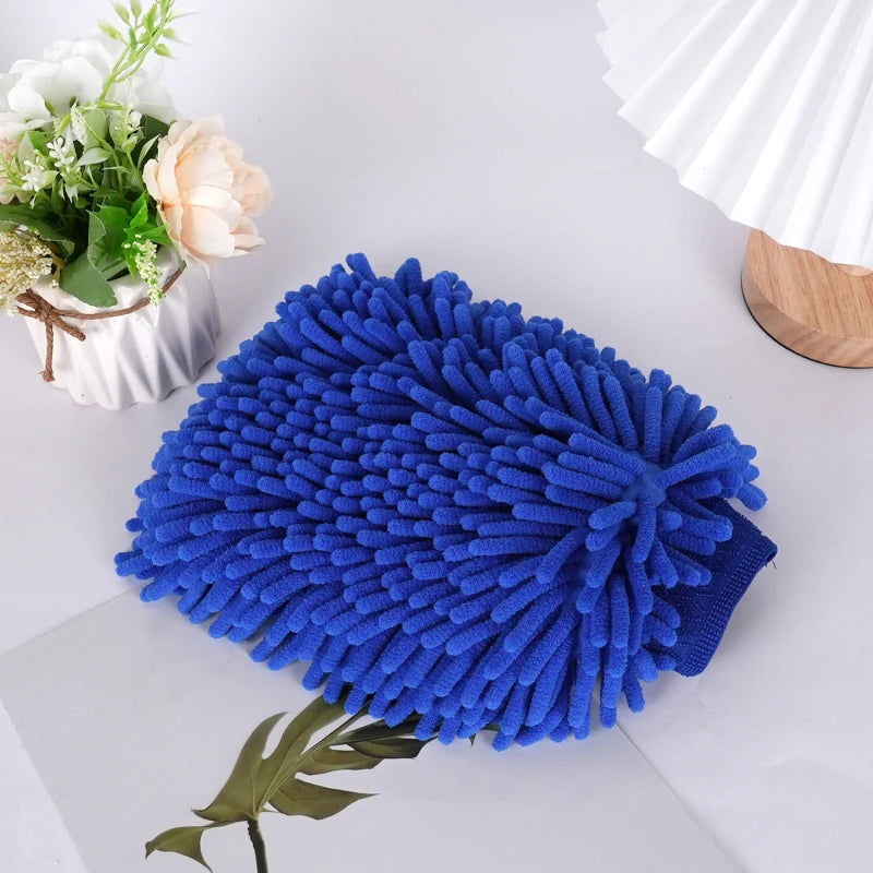 Car Wash Mitts Chenille Mitts Plush Wipes Thickened Double Sided Car Accessories Recyclable Cleaning Tools Car Accessories