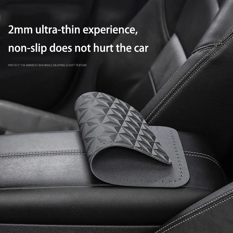 Leather Car Central Armrest Mat Console Arm Rest Seat Mat Interior for Fiat 500 500C 2012 500X 500L Abarth 695 Car Accessories