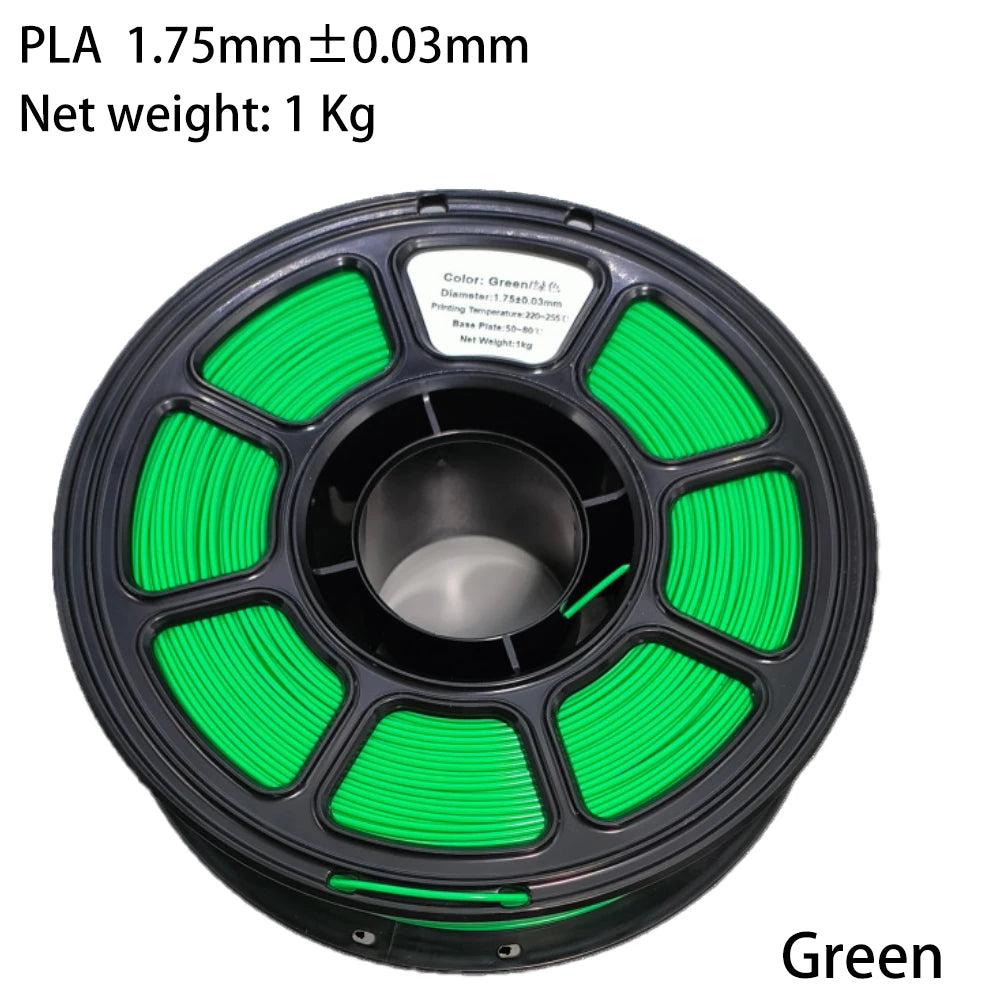 PLA/PETG Colorful 3D Filament Net Weight 1KG High Speed 3D Printer Filament High Flow Speed 3D Printing Mateial Pla 3D Printer