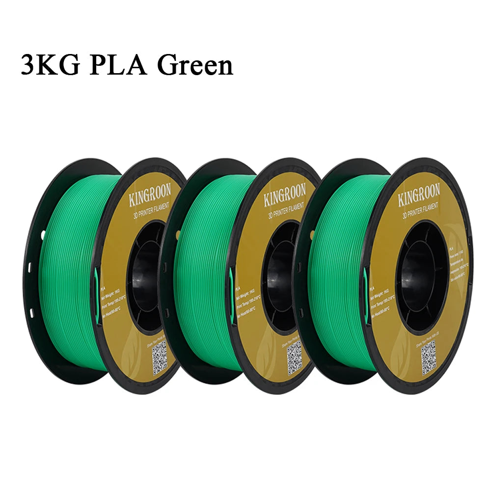 KINGROON 3KG PLA Filament 1.75mm PLA For 3D Printer 1KG per Roll PLA Material for 3D Printing filamento pla 3D Printer Filament