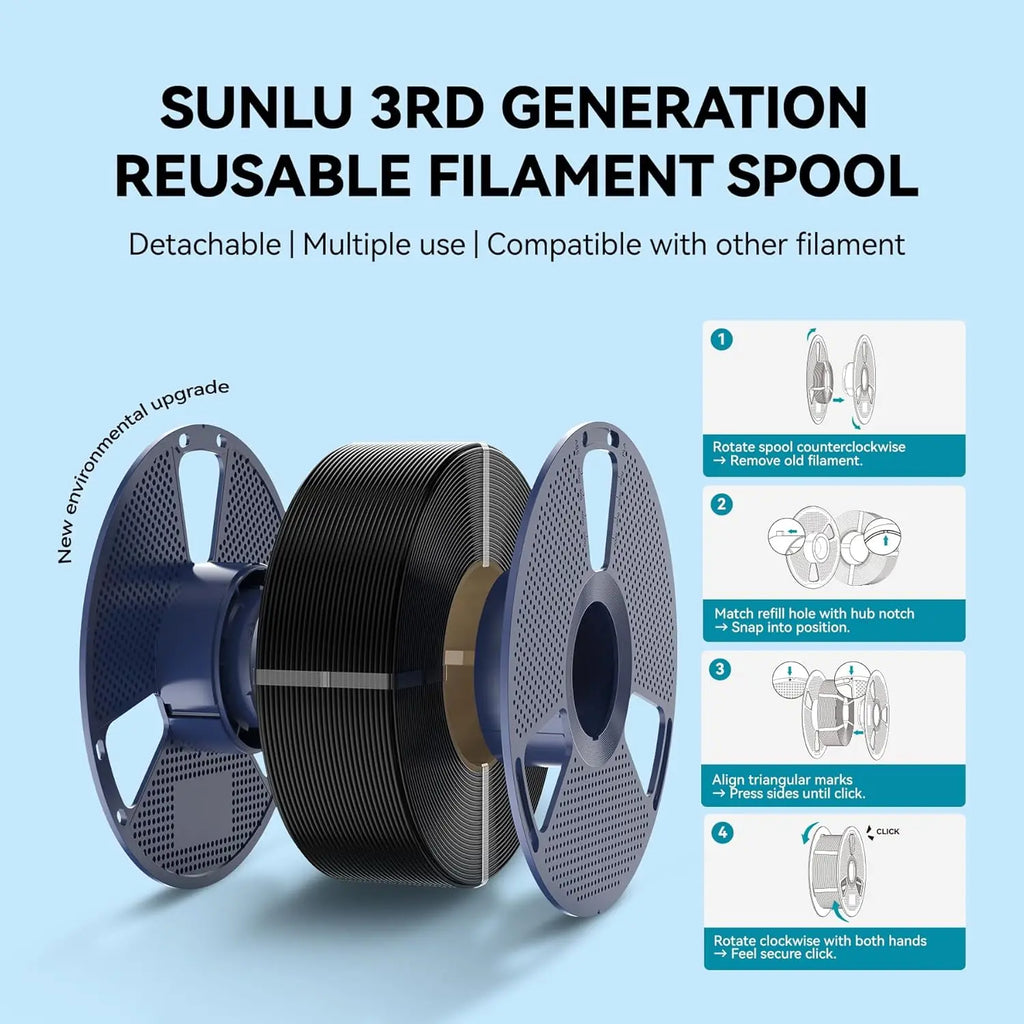 SUNLU PLA/PLA+/PETG/SILK/PLA Matte/ PLA Meta Filament 5KG 1KG/ Roll 1.75mm +/-0.02MM 3D Printer Filament Neatly Wound Filament
