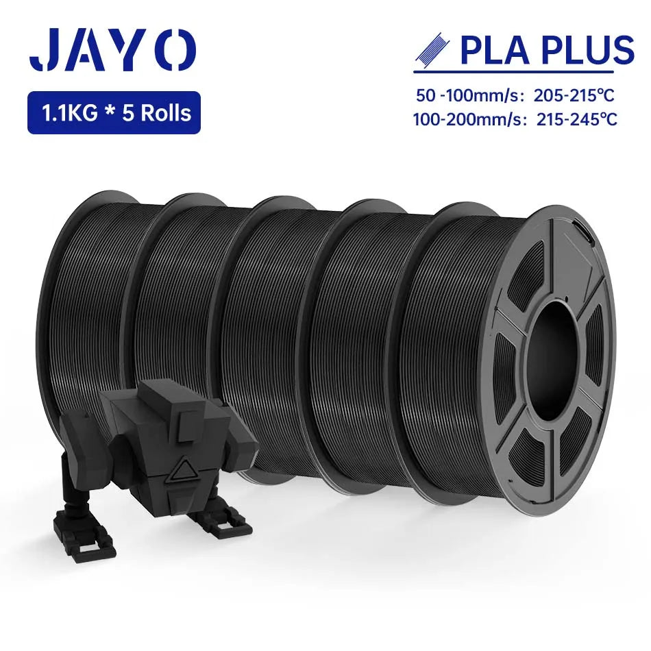 JAYO PLA / PLA Plus/ SILK PLA / PLAMeta/TPU SILK/ABS / PETG 3D Filament 1.75mm 0.65/1.1KG 3D Printer Filament PLA Rainbow 5Roll