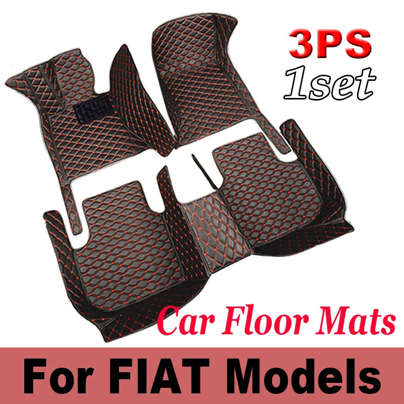 Car Floor Mats For FIAT FIAT tipo 500 500c 500X Barchetta Croma 126p X1 9 Ducato 124 Spider Car Accessories