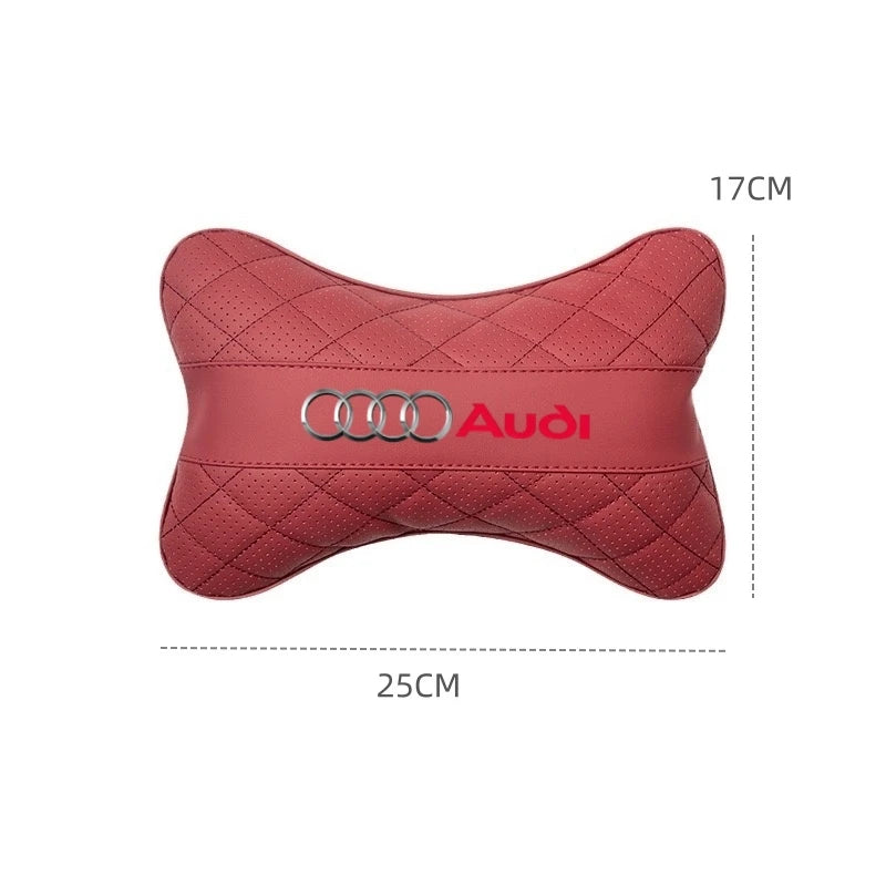 NEW Car Leather Headrest Seat Accessories For Audi A3 A4 B5 B6 B8 A3 8P 8V 8L A5 A6 C6 C5 A1 A7 A8 Q2 Q3 TT interior accessories