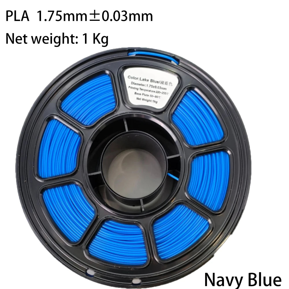 PLA/PETG Colorful 3D Filament Net Weight 1KG High Speed 3D Printer Filament High Flow Speed 3D Printing Mateial Pla 3D Printer