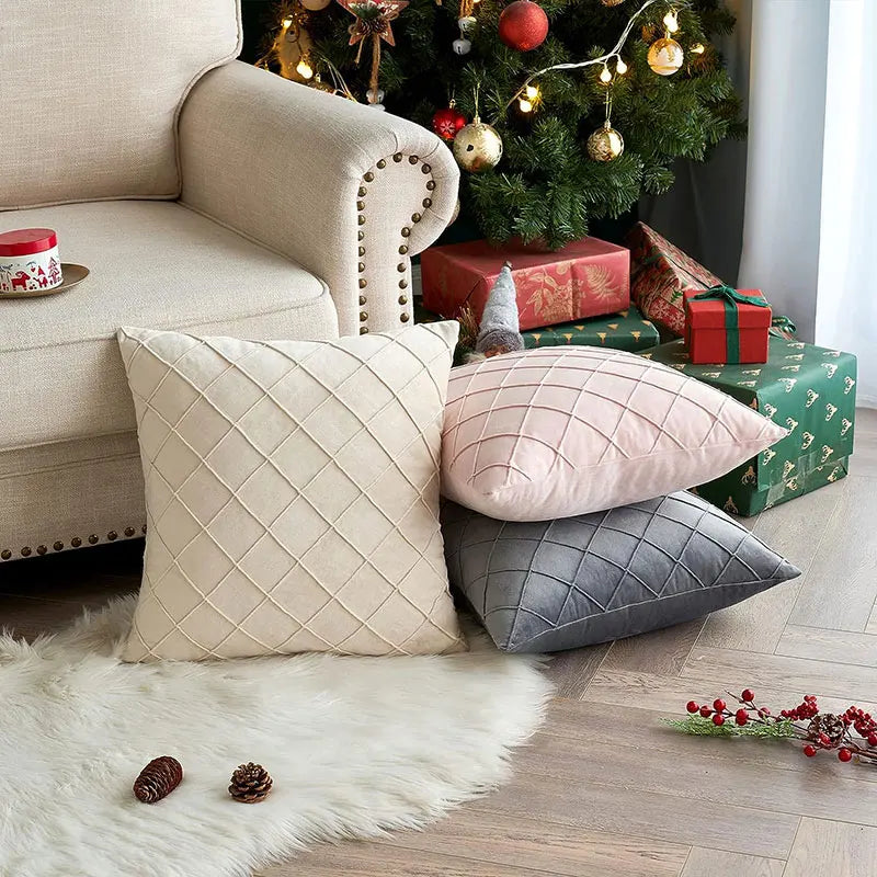 Multi-Color Velvet Cushion Cover For Sofa Living Room Soft Pillowcase Nordic Style Modern Home Decor Zipper Fundas De Cojines