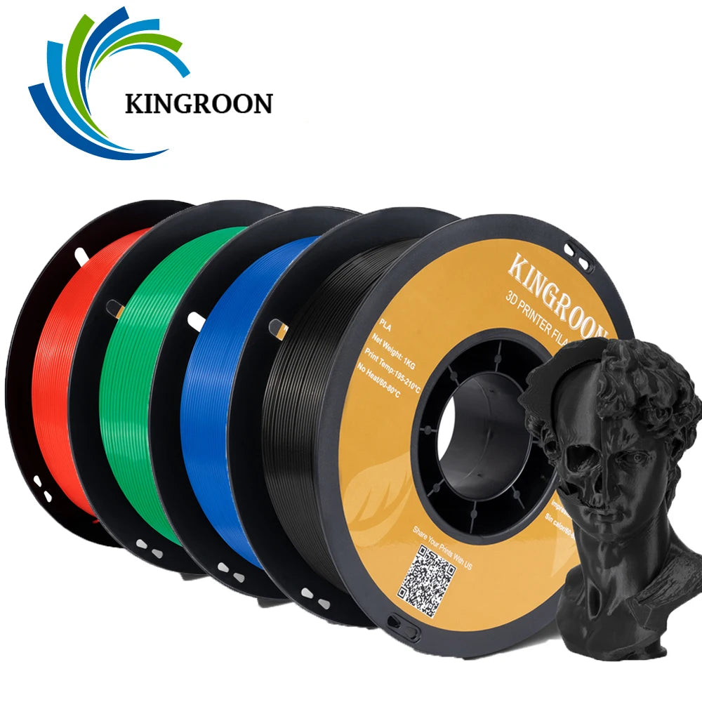 KINGROON 3KG PLA Filament 1.75mm PLA For 3D Printer 1KG per Roll PLA Material for 3D Printing filamento pla 3D Printer Filament