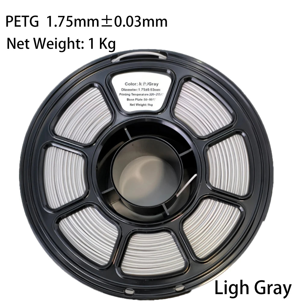 PLA/PETG Colorful 3D Filament Net Weight 1KG High Speed 3D Printer Filament High Flow Speed 3D Printing Mateial Pla 3D Printer