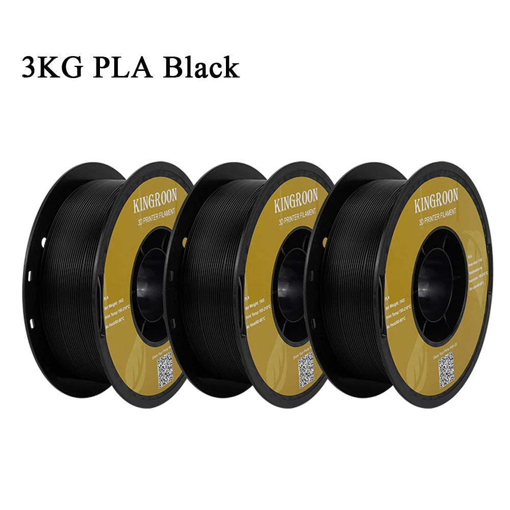 KINGROON 3KG PLA Filament 1.75mm PLA For 3D Printer 1KG per Roll PLA Material for 3D Printing filamento pla 3D Printer Filament