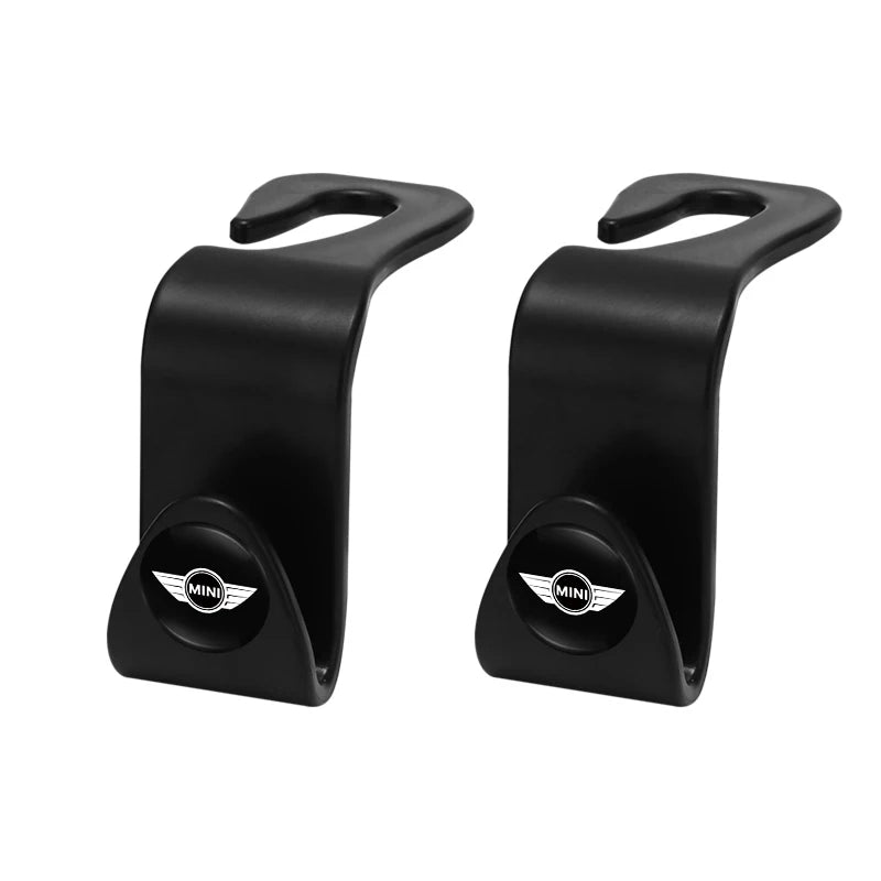 2Pcs ABS Car Styling Seat Back Hooks Accessories For MINI One Cooper JCW Countryman Clubman Cabrio Paceman Coupe Roadster Clubva