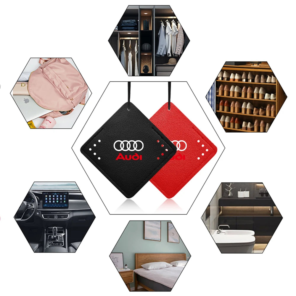 Car Air Freshener Rearview Mirror Pendant Aromatherapy Sachet For Audi A3 A4 A4L A5 B3 B4 B5 B6 B7 B8 RS3 Quattro C5 C6 C7 C5 C6