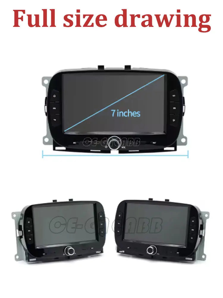 Android15 For Fiat 500 2016 - 2019 Car Radio Multimedia Player Video Navigation Carplay Stereo GPS WIFI DSP Carplay Android Auto