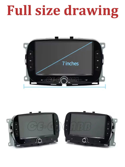 Android15 For Fiat 500 2016 - 2019 Car Radio Multimedia Player Video Navigation Carplay Stereo GPS WIFI DSP Carplay Android Auto