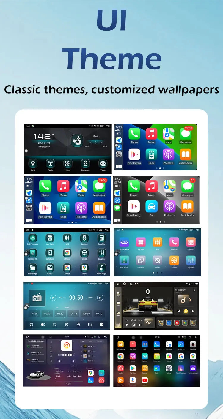 Android15 For Fiat 500 2016 - 2019 Car Radio Multimedia Player Video Navigation Carplay Stereo GPS WIFI DSP Carplay Android Auto