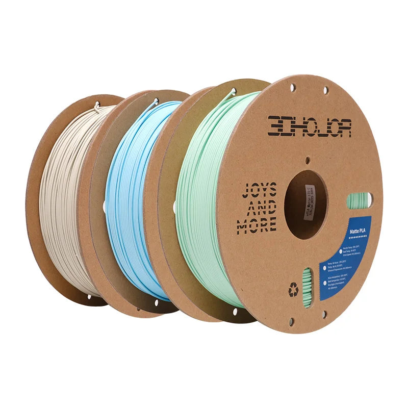 3DHOJOR PLA 3D Printer Filaments 1KG 1.75MM Matte PLA 3D Printing Material Upgraded Matte PLA Filament Multi-Color Filamento PLA