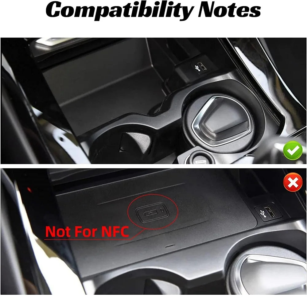 Wireless Car Charger for BMW X3 G01 2018-2021 2022 2023 BMW X4 2019 2020 2021 2022 2023 Accessories Wireless Charging Pad Mat