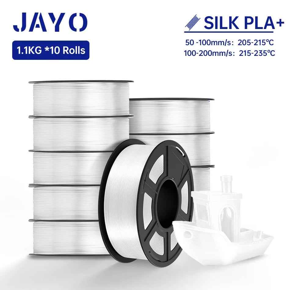 JAYO 3d Filament petg/ pla plus/ pla/PLAMeta /SILK PLA+ 1.75MM PLA 3D Filament for FDM 3D Printer TPU SILK 3D Printing Materials