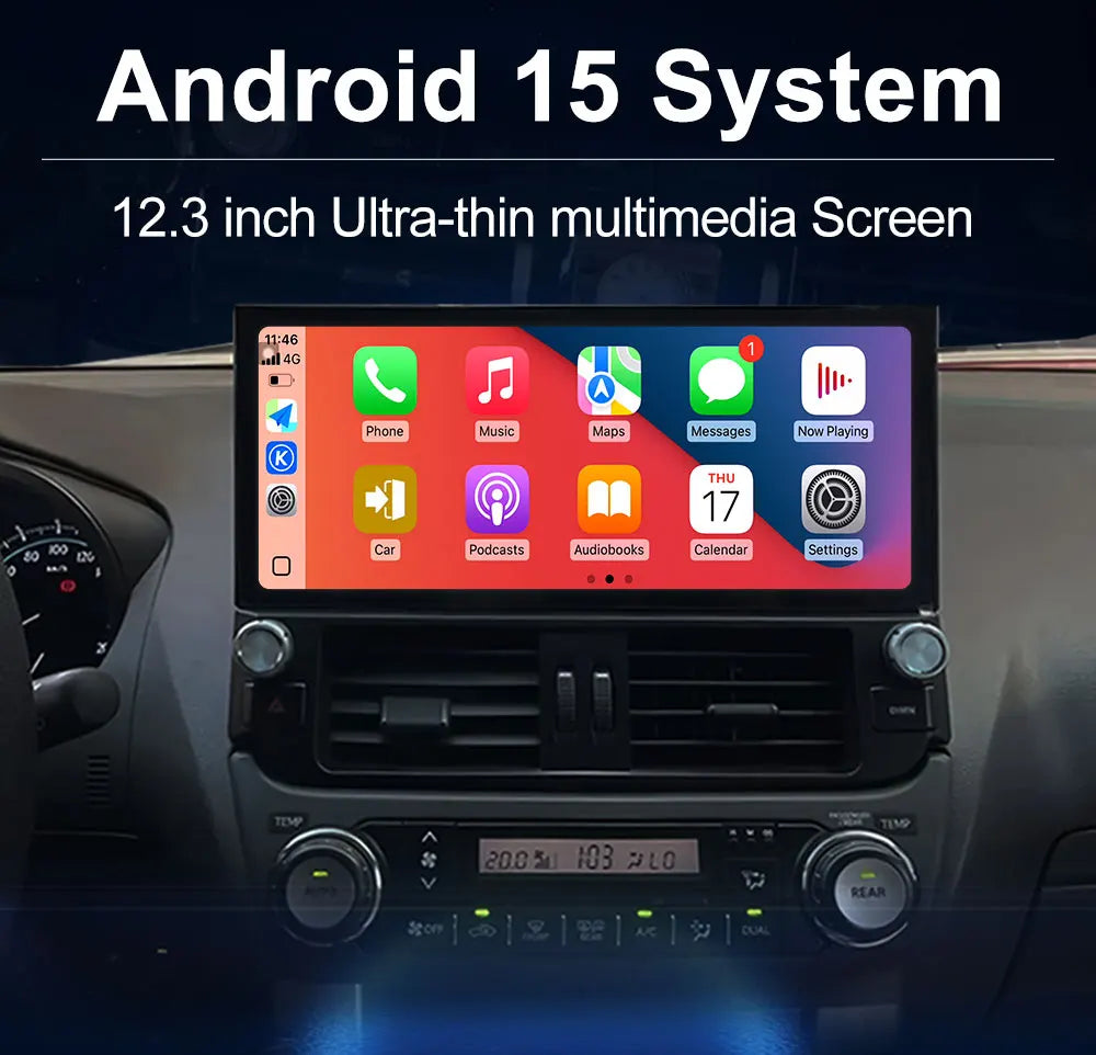12.3 '' Android 16 for Fiat 500 2007 - 2015 Car Radio Video Multimedia Player BT 4G GPS Navi Wireless Carplay WiFi Touch Screen