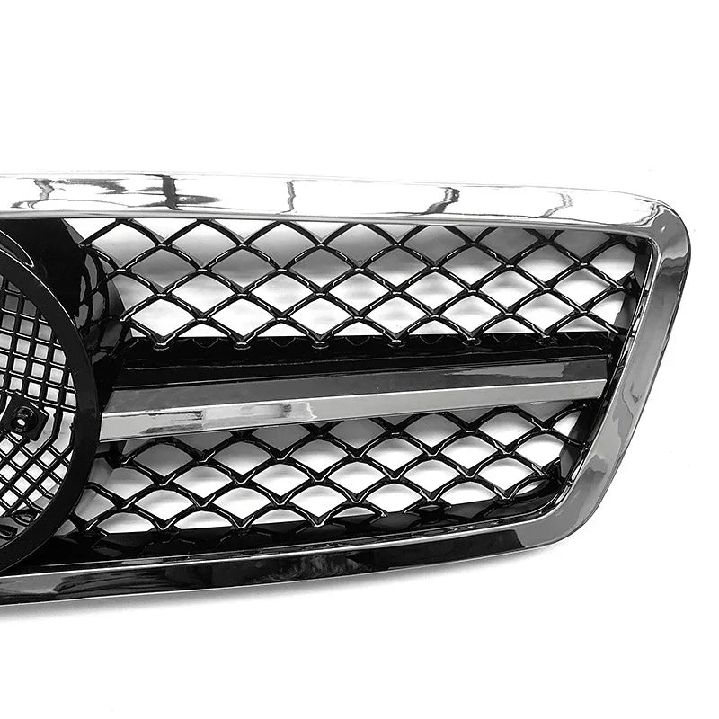 Car Front Grille Grill For Mercedes-Benz C-Class W203 C200 C240 C280 C320 2001-2007 Tuning Accessories ABS Grills