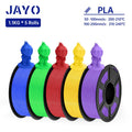 JAYO 3D Filament PLA +/PLA Meta/ PLA Matte/PLA PLUS 2.0/ PLA 1.75MM 5Rolls Coloful Neatly Wound 3D Printer Filament 1.1KG