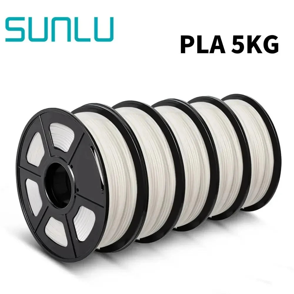 SUNLU PETG/PLA/PLA+/PLA Matte/PLA Meta 3D Printer Filament 5KG 1.75mm Neatly Wound Vacuum Packing 3D Printing Material Fast Ship