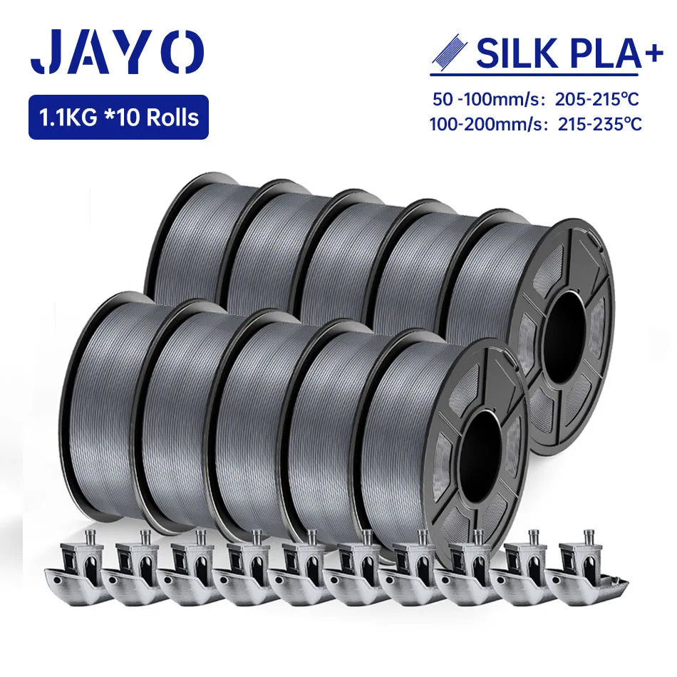JAYO 3d Filament petg/ pla plus/ pla/PLAMeta /SILK PLA+ 1.75MM PLA 3D Filament for FDM 3D Printer TPU SILK 3D Printing Materials