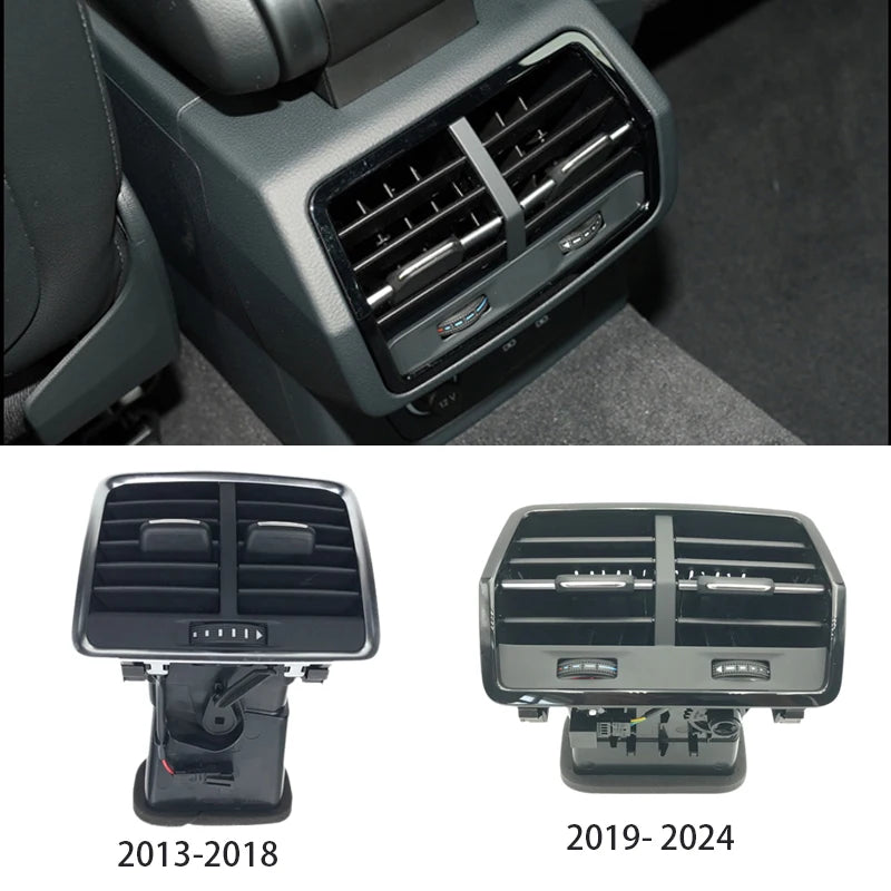 Car Interior Accessories Instrument Table Air Conditioner Vent AC Vent Rear Warm Air Outlet For Audi Q3 2013-2018 2019-2024