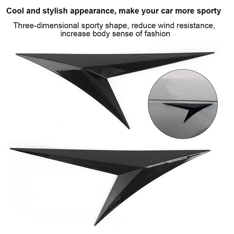 For VW Accessories Goft 4 5 6 7 Gti Car Side Body Fender Door Decor Cover Blade Flank Wing Emblem Badge Auto Tuning Styling