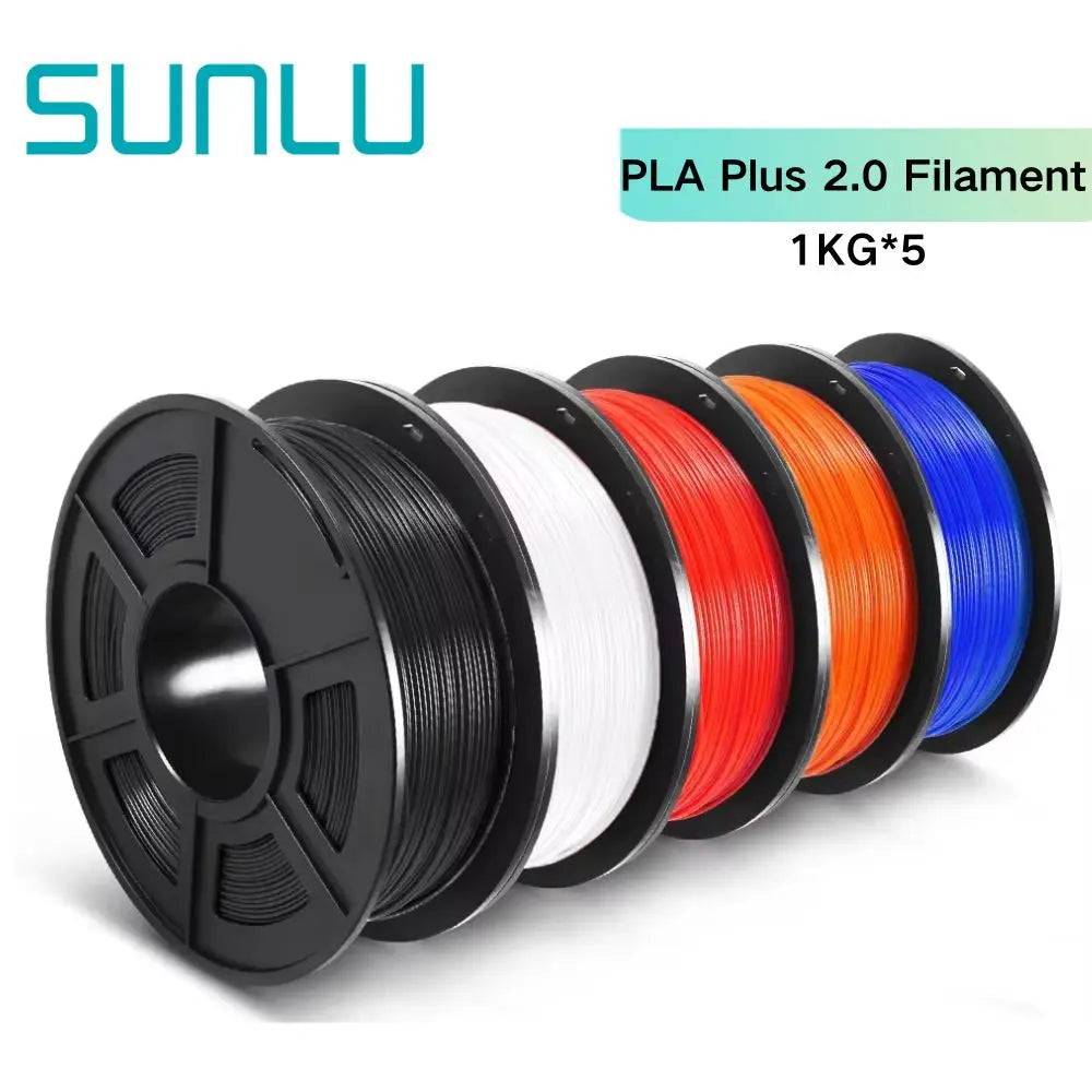 SUNLU PLA/PLA+/PETG/SILK/PLA Matte/ PLA Meta Filament 5KG 1KG/ Roll 1.75mm +/-0.02MM 3D Printer Filament Neatly Wound Filament