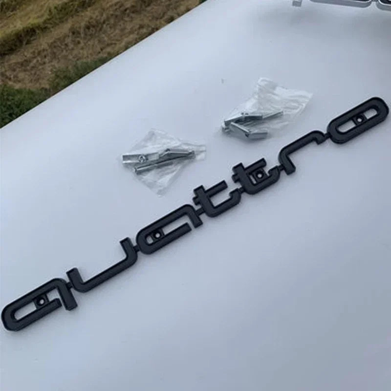 for Audi ABS Car Accessories Quattro Logo RS3 RS5 A6 RS4 RS6 A7 A8 Q3 Q5 RS7 A3 A4 A5 Q7 S3 S7 Front Grille Emblem Badge Styling