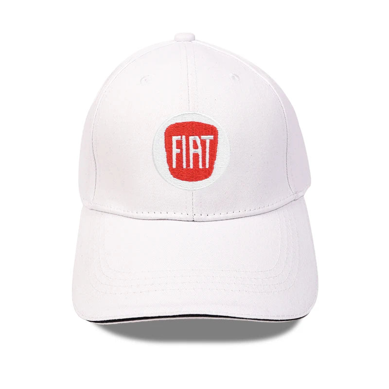 Fiat Emblem Baseball Hat Men Women Adjustable Peaked Cap For Fiat Abarth 500e Panda Tipo FR Argo Freemont Viaggio Bravo Punto