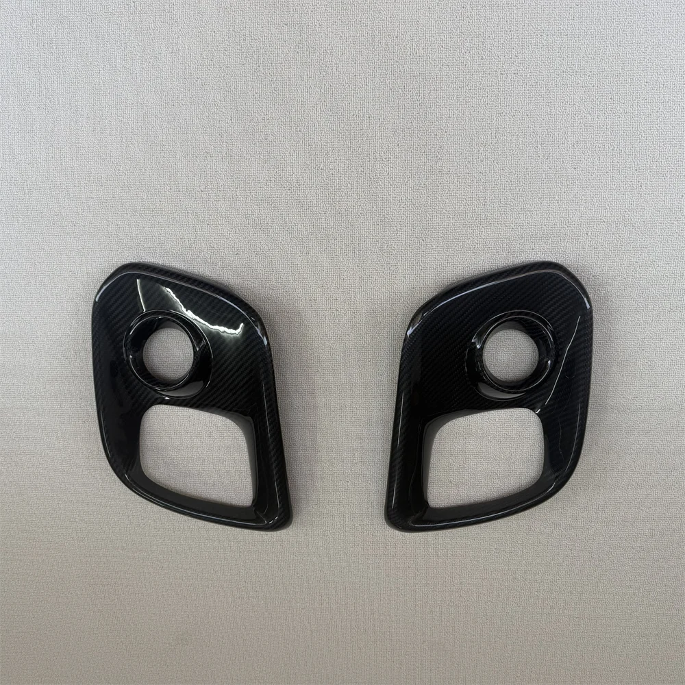For Fiat, Abbas Fiat 595 Abarth Carbon Fiber, Front Lip, Front Shovel Chin Modification Front Fog Lamp Cover