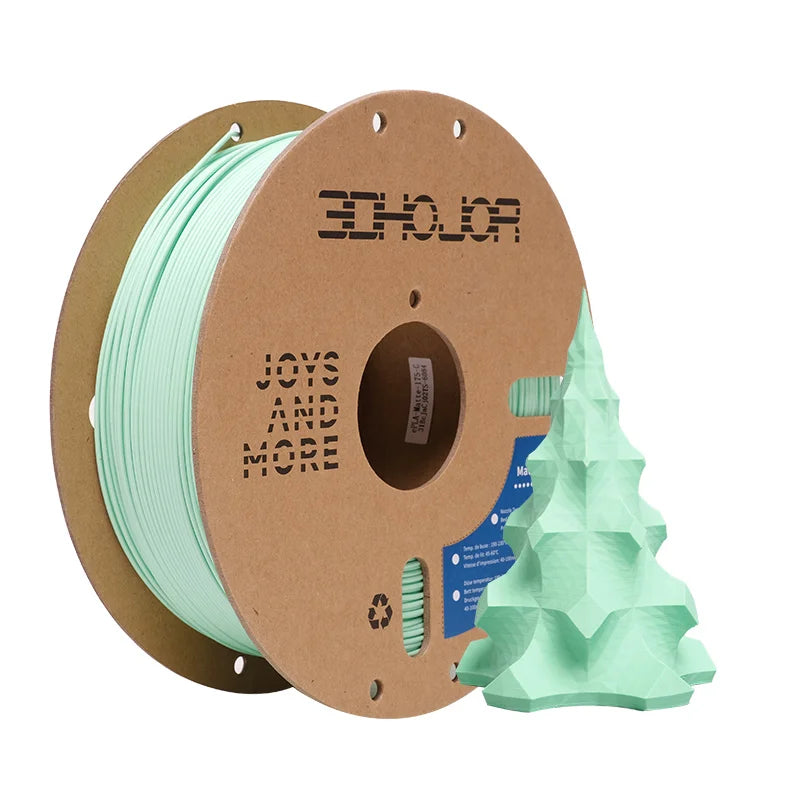 3DHOJOR PLA 3D Printer Filaments 1KG 1.75MM Matte PLA 3D Printing Material Upgraded Matte PLA Filament Multi-Color Filamento PLA