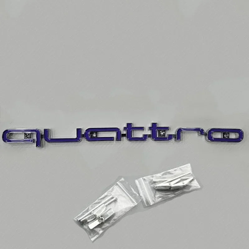for Audi ABS Car Accessories Quattro Logo RS3 RS5 A6 RS4 RS6 A7 A8 Q3 Q5 RS7 A3 A4 A5 Q7 S3 S7 Front Grille Emblem Badge Styling