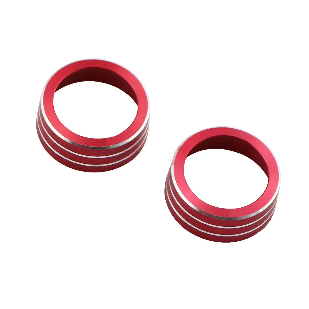 2Pcs/Set Car Accessories for Ford Focus 3 MK3 2015 2016 2017 2018 Sedan ST AC Heat Control Switch Knob Ring Cover Trim