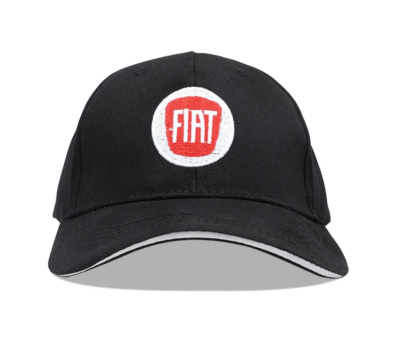 Fiat Emblem Baseball Hat Men Women Adjustable Peaked Cap For Fiat Abarth 500e Panda Tipo FR Argo Freemont Viaggio Bravo Punto