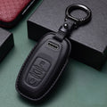 Genuine Leather For Audi A1 A3 8P A4 B9 A5 A6 C7 8S 8W A7 A8 Q3 Q5 Q7 4M S4 S5 S6 S7 S8 RS3 RS6 SQ5 TTS TFSI Car Smart Key Case