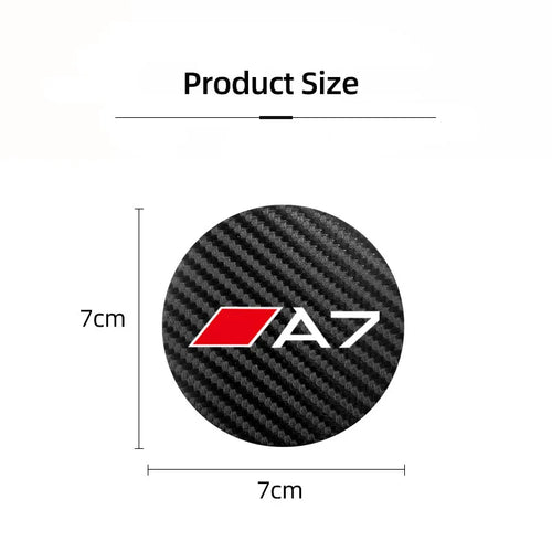 2Pcs Car Leather Coaster Mat Anti-slip Water Cup Pad For Audi A1 A3 A4 A5 A6 A7 A8 Q2 Q3 Q5 Q7 Q8 B6 B8 B9 C5 C7 TT S1 S7 S3 RS6