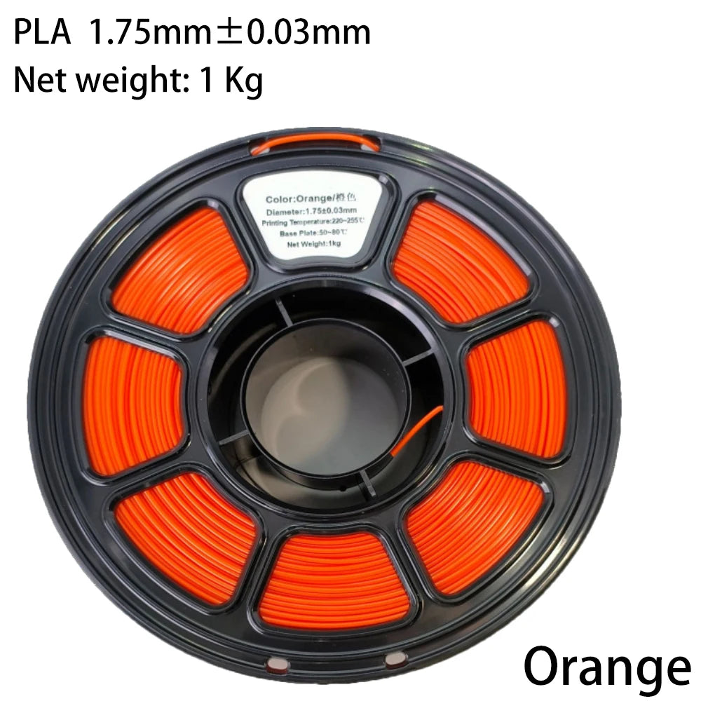 PLA/PETG Colorful 3D Filament Net Weight 1KG High Speed 3D Printer Filament High Flow Speed 3D Printing Mateial Pla 3D Printer