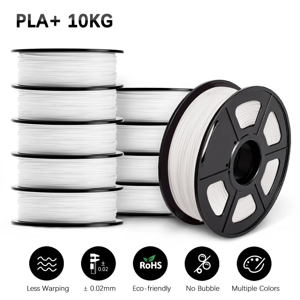 SUNLU 3D Filament PLA/PLA META/PETG/ABS/TPU/PLA MATTE/PLA PLUS 1.75mm 10Roll 1KG/0.5KG 3D Printer Filament for 3D Printer