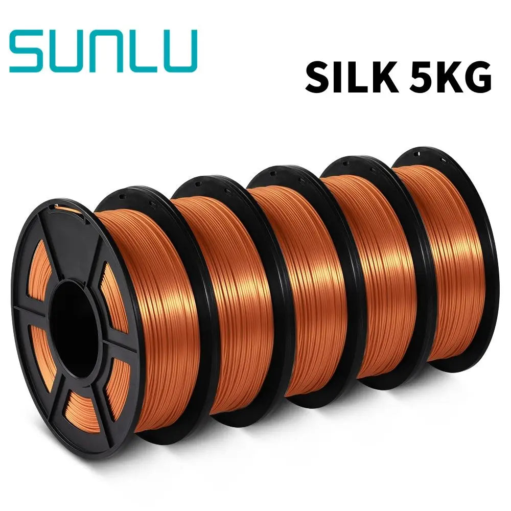 SUNLU PLA/PLA+/PETG/SILK/PLA Matte/ PLA Meta Filament 5KG 1KG/ Roll 1.75mm +/-0.02MM 3D Printer Filament Neatly Wound Filament