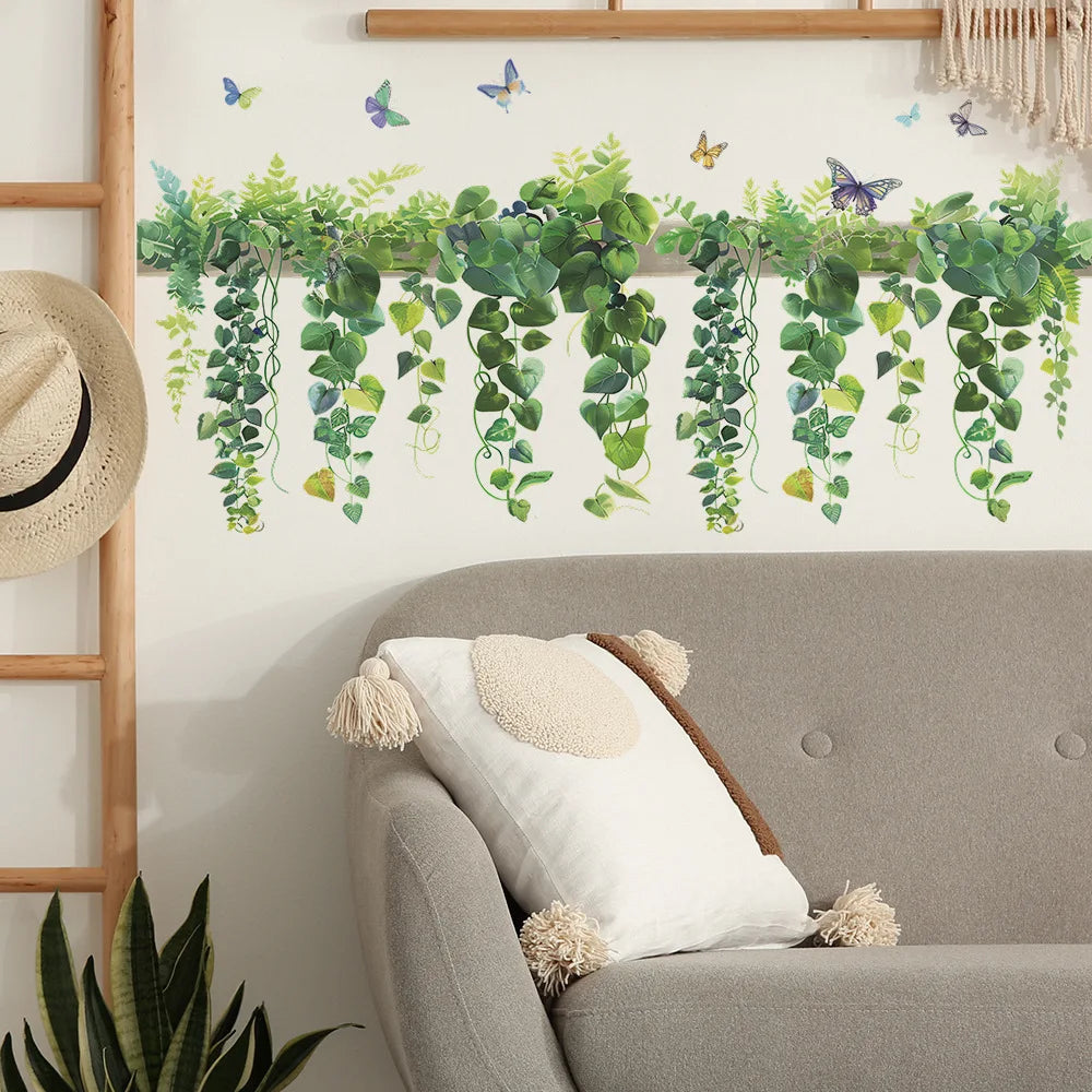 Multiple Flower Shelf Potted Furniture Wall Stickers Home Decor Accessories Living Room Bedroom Decoration Kids Room Wall Decals