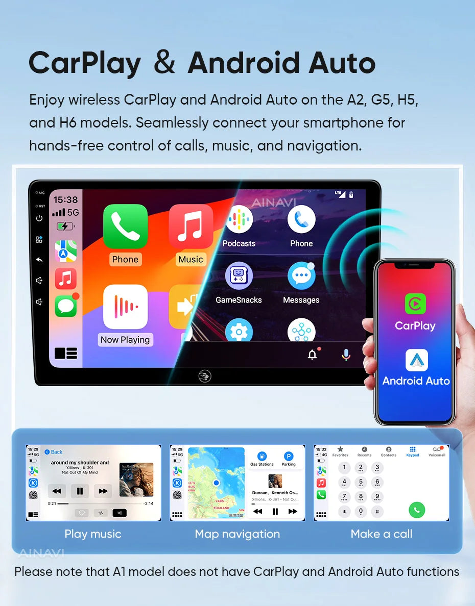 Ainavi Car Radio For Fiat 500 2010 2011 2012 2013 2014 2015 2016 2017 Wireless Carplay Android Auto Car Stereo Car Multimedia