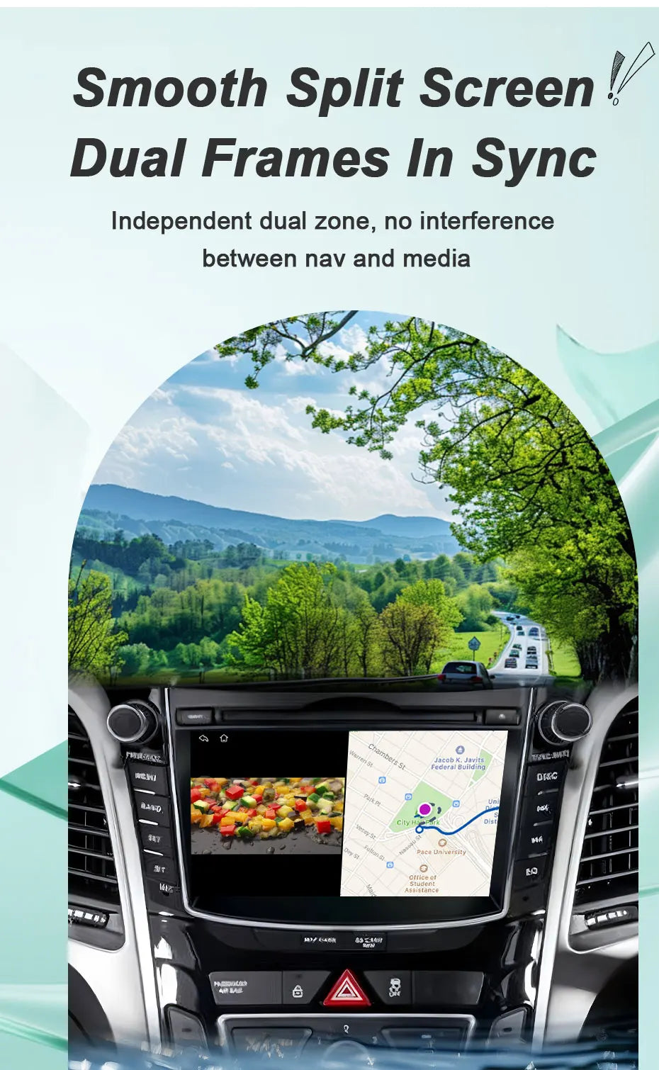 Android 16 Car Radio For Fiat 500 2016-2019 7inch Touch Screen Multimedia Player GPS Navi BT WiFi FM Radio Mirror Link Head Unit
