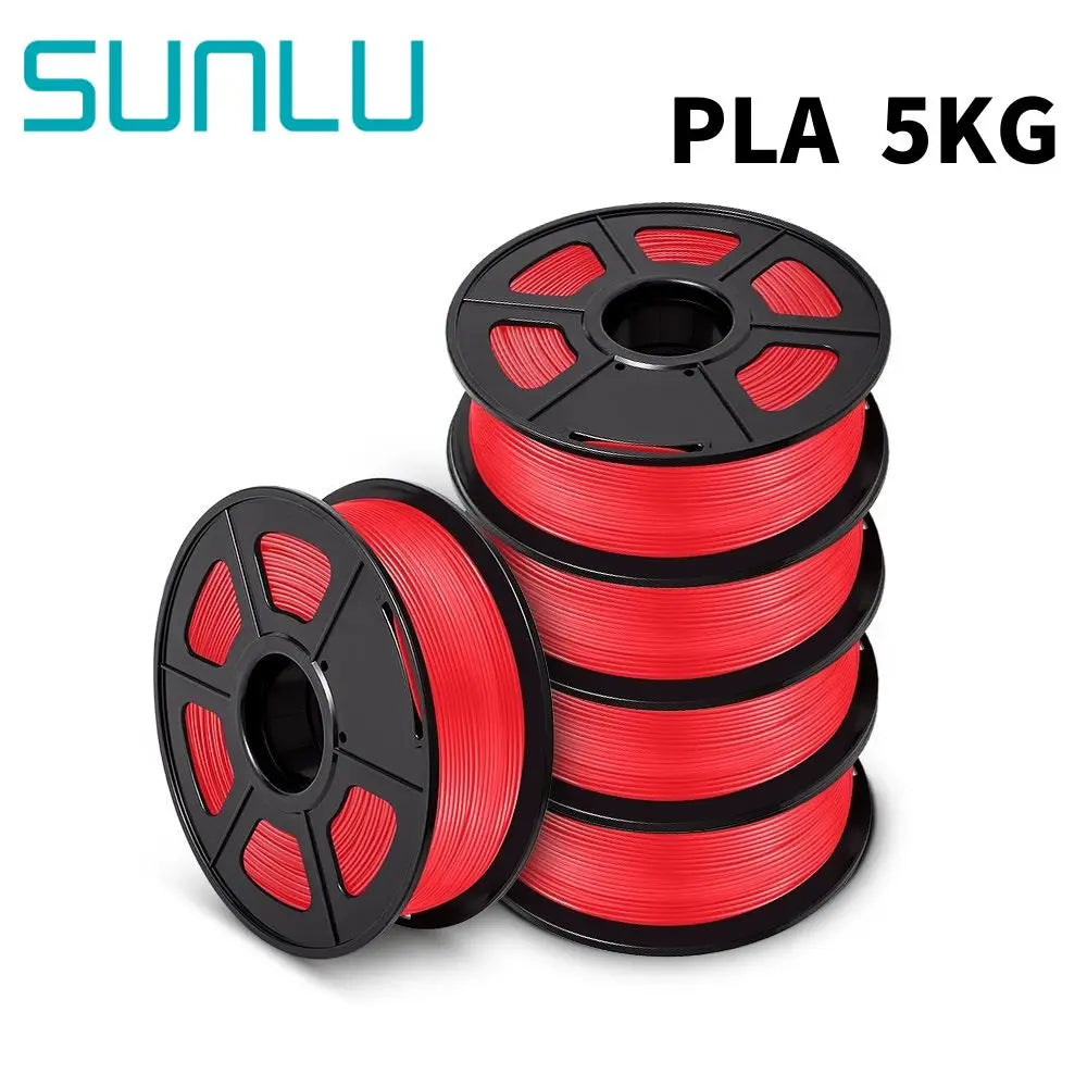 SUNLU PLA/PLA+/PETG/SILK/PLA Matte/ PLA Meta Filament 5KG 1KG/ Roll 1.75mm +/-0.02MM 3D Printer Filament Neatly Wound Filament