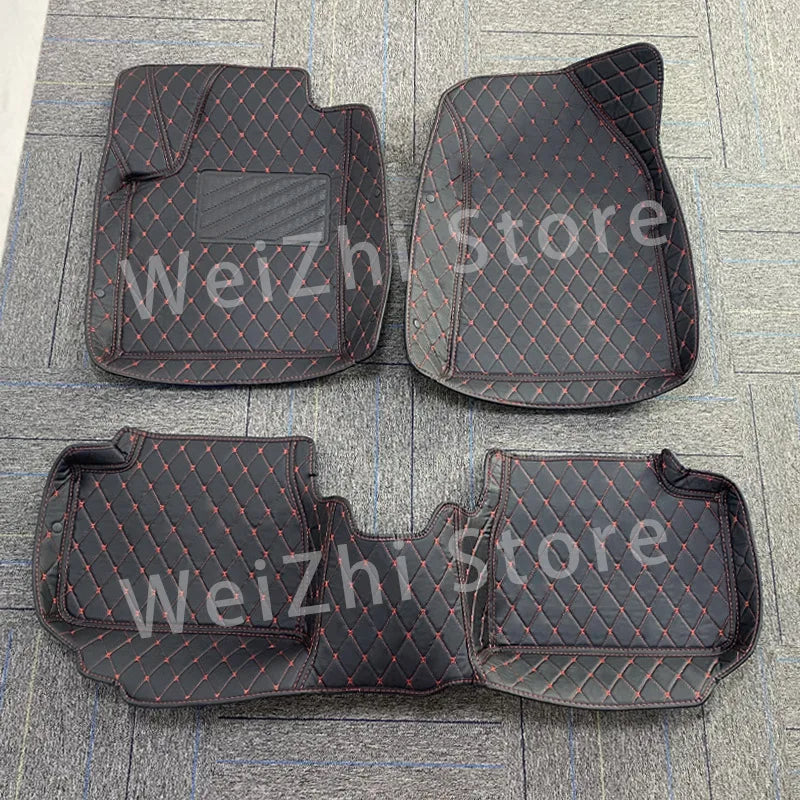 Car Floor Mats For Fiat Bravo 2012 2011 2010 2009 2008 Leather Waterproof Anti-Dirty Carpets Auto Interiors Products Foot Pads