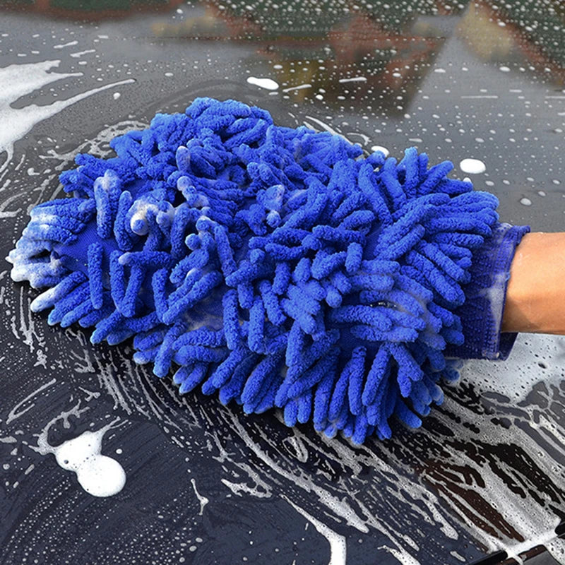 Car Wash Mitts Chenille Mitts Plush Wipes Thickened Double Sided Car Accessories Recyclable Cleaning Tools Car Accessories